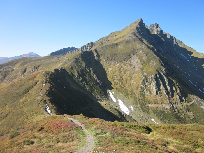 Abzweig zum Alpinsteig