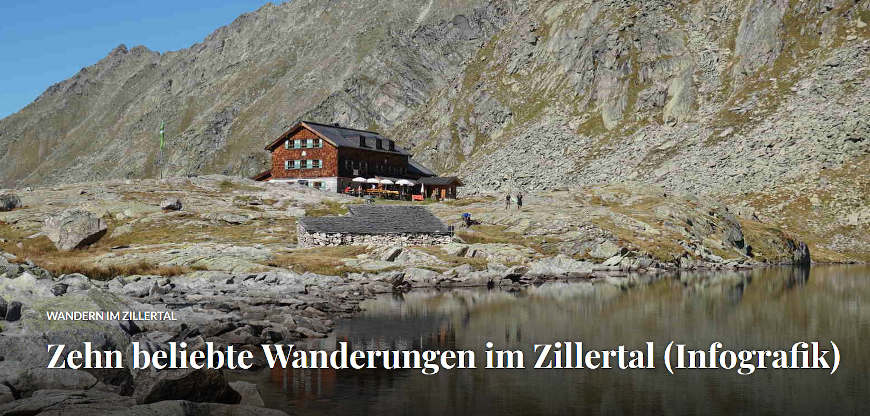 Titelbild Blogbeitrag 10 beliebte Wanderungen im Zillertal