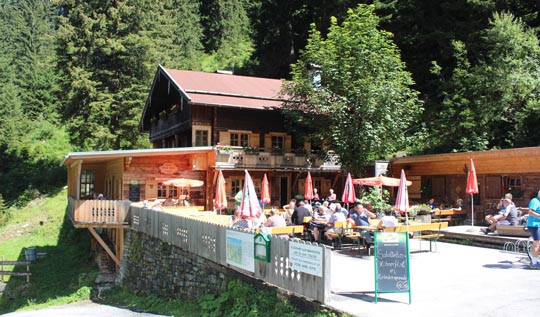 Grüne Wand Hütte