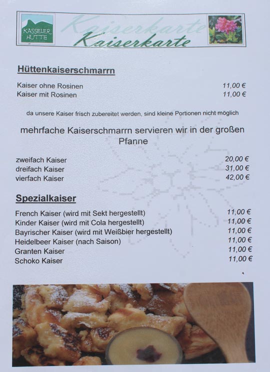 Kaiserkarte Kasseler Hütte