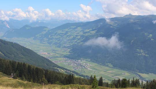 Ausblick von der Zillertaler Höhestraße