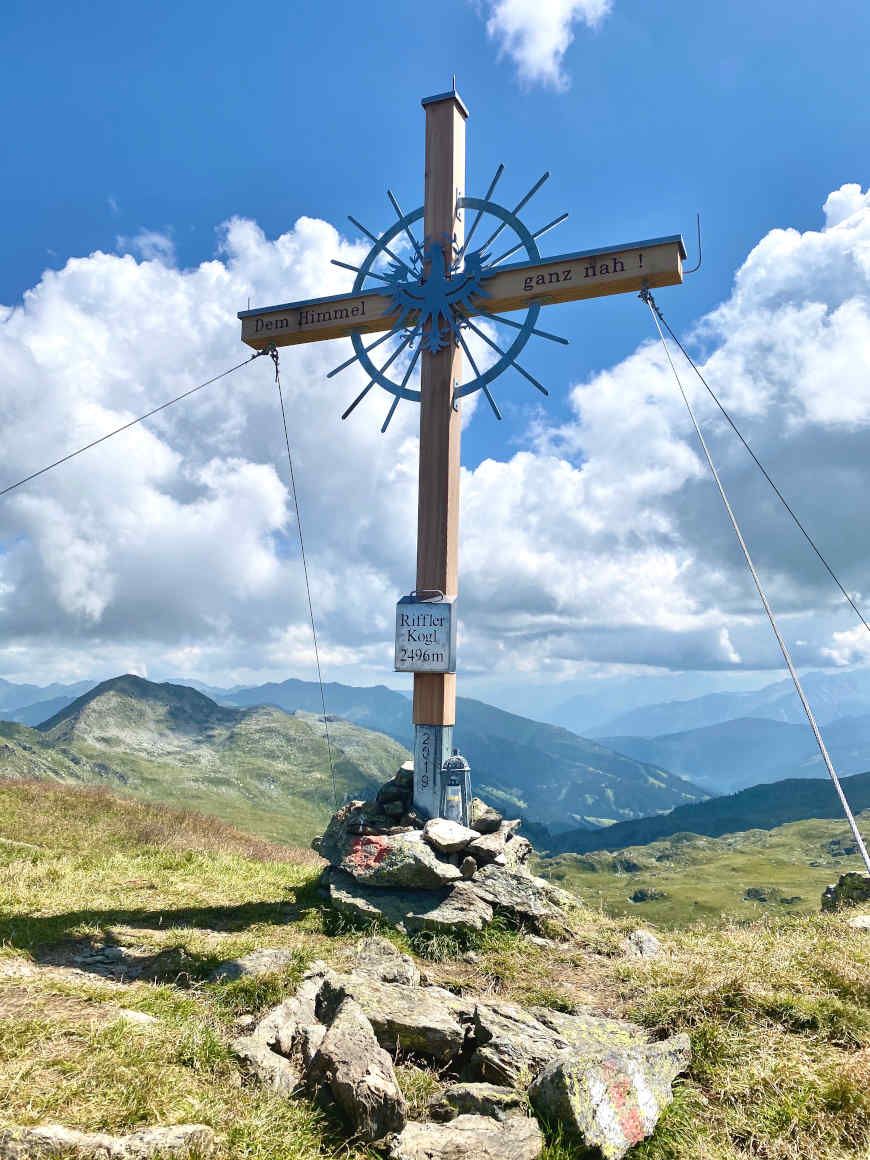 Rifflerkogel Zillertal Gipfelkreuz Wandern Gerlos Zell