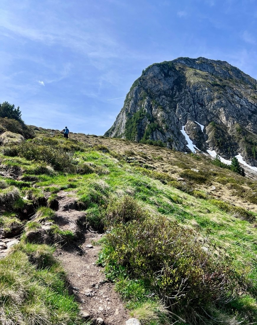 Wanderweg zum Freikopf kurz vor dem Heimjöchl