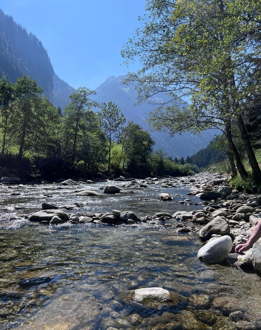 Zemmbach mit Blick zum Gaulkopf in Ginzling: So schön! 