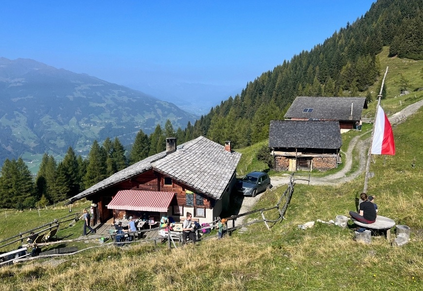 Blick zur Karlalm im Zillertal