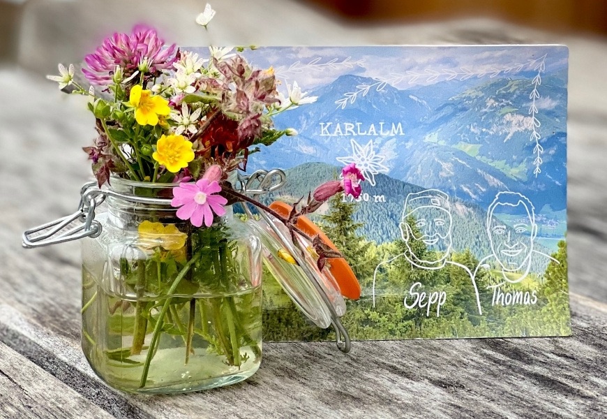 Postkarte Karlalm im Zillertal
